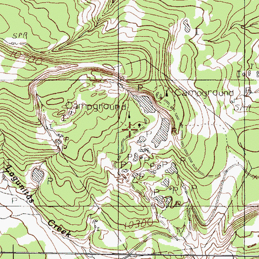 Topographic Map of Lagunitas Guard Station, NM