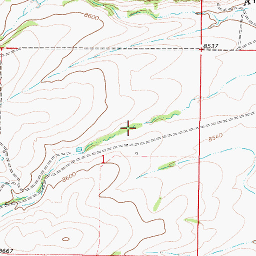 Topographic Map of Lamy Canyon, NM