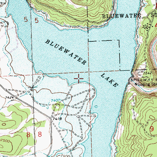 Topographic Map of Las Tusas Valley, NM
