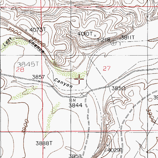 Topographic Map of Last Chance Canyon, NM
