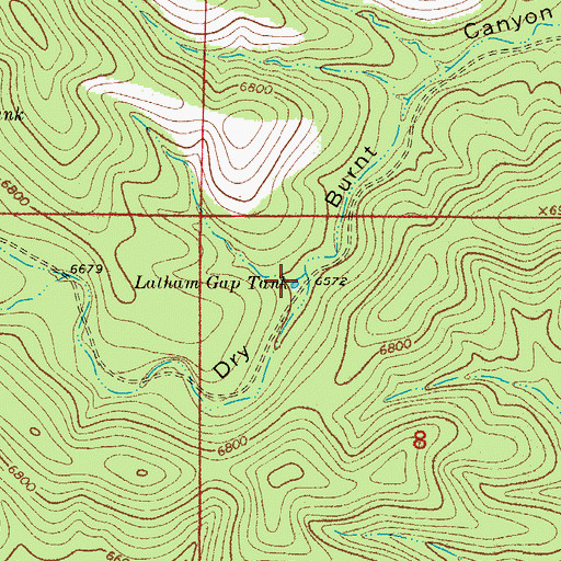 Topographic Map of Latham Gap Tank, NM