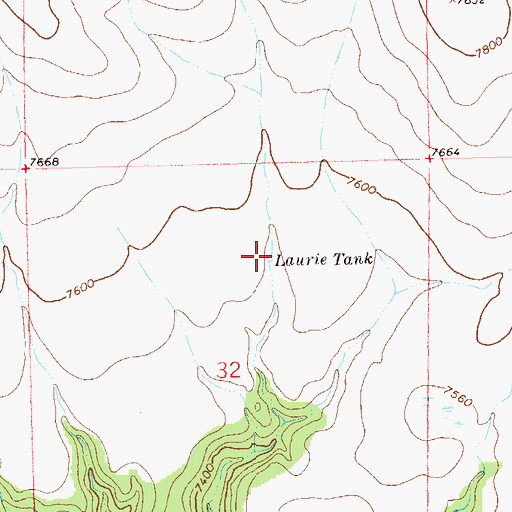 Topographic Map of Laurie Tank, NM