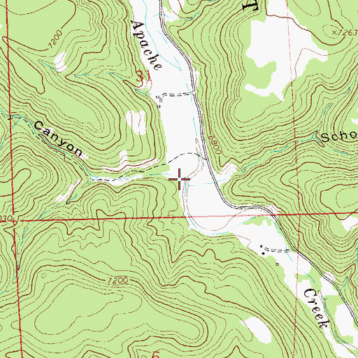 Topographic Map of Lee Russell Canyon, NM