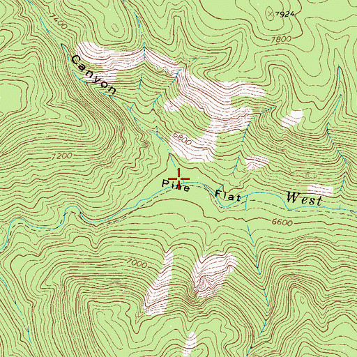 Topographic Map of Lilley Canyon, NM
