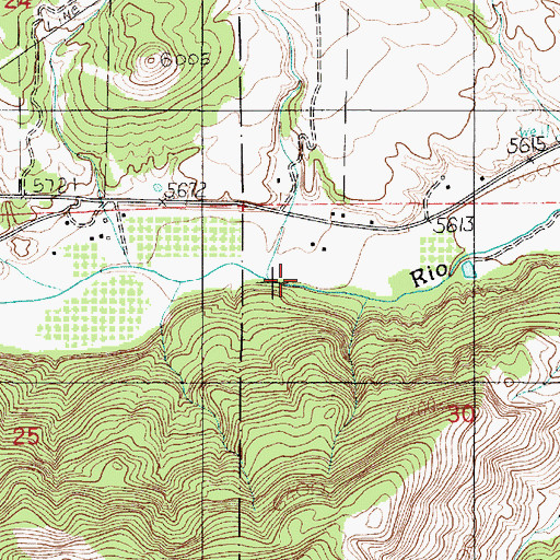 Topographic Map of Lincoln Canyon, NM