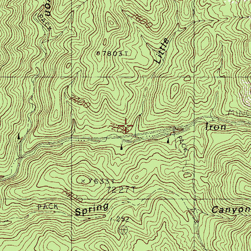 Topographic Map of Little Bear Canyon, NM