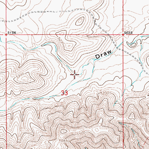 Topographic Map of Little Collins Draw, NM