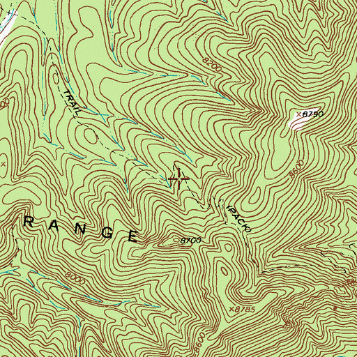 Topographic Map of Little Creek Trail, NM