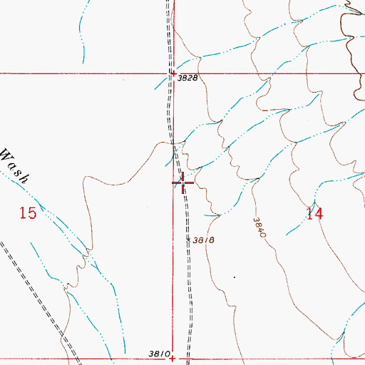 Topographic Map of Little Dog Canyon, NM