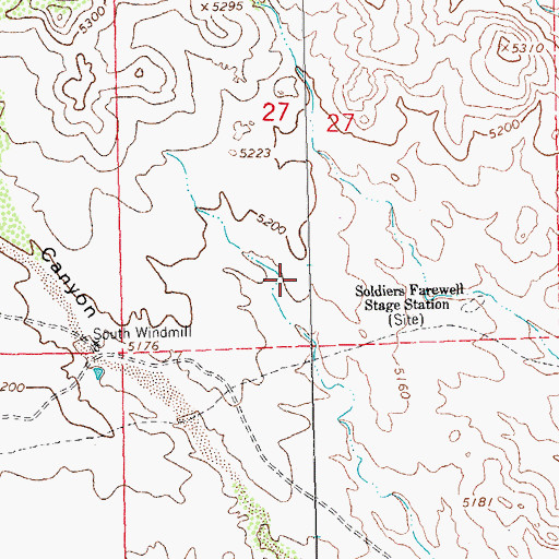 Topographic Map of Little Tank, NM