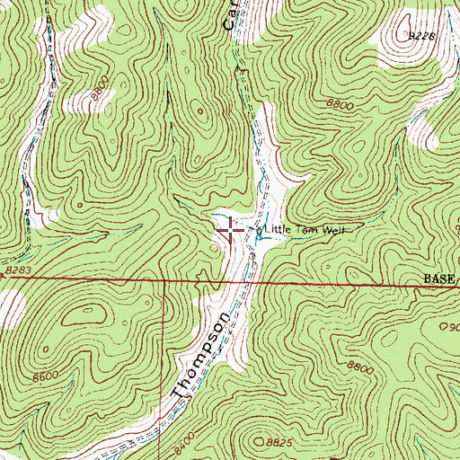 Topographic Map of Little Tom Well, NM