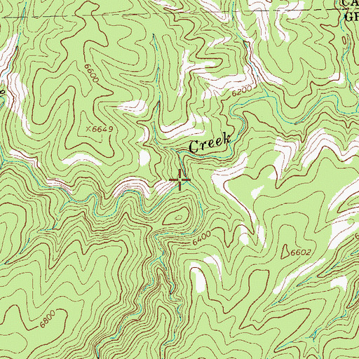 Topographic Map of Little Turkey Creek, NM