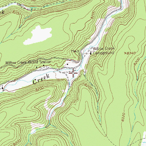 Topographic Map of Little Turkey Creek, NM