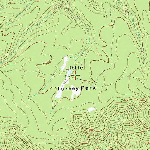 Topographic Map of Little Turkey Park, NM
