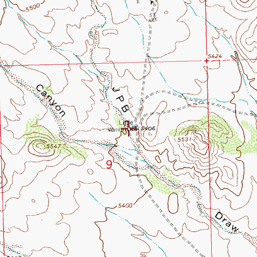 Topographic Map of Little Windmill, NM