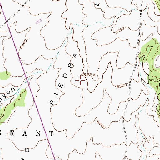 Topographic Map of Llano Piedra Lumbre, NM