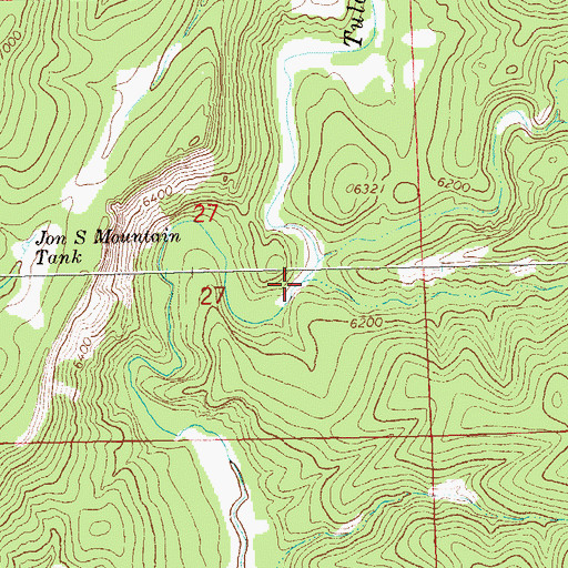 Topographic Map of Long Canyon, NM
