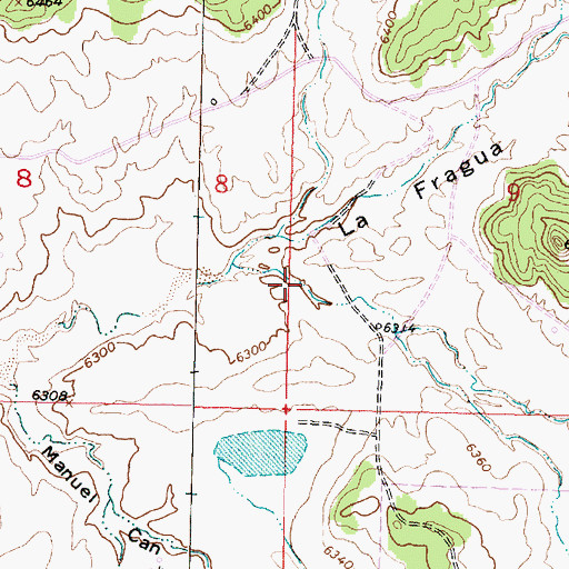 Topographic Map of Lopez Canyon, NM