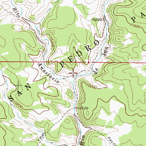 Topographic Map of Los Pinos Trail, NM