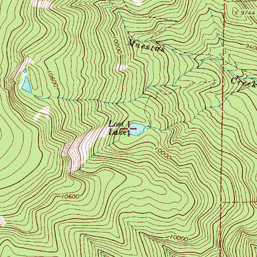 Topographic Map of Lost Lake, NM