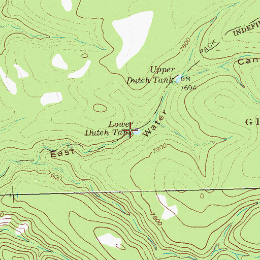 Topographic Map of Lower Dutch Tank, NM