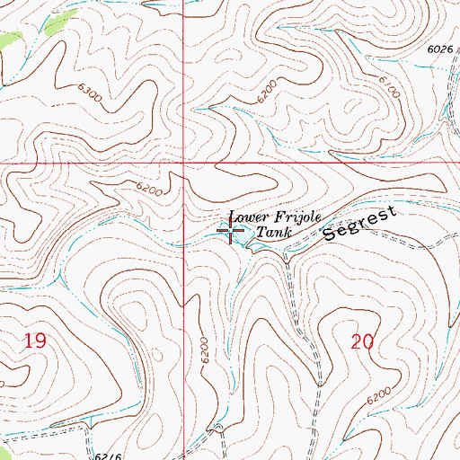 Topographic Map of Lower Frijole Tank, NM