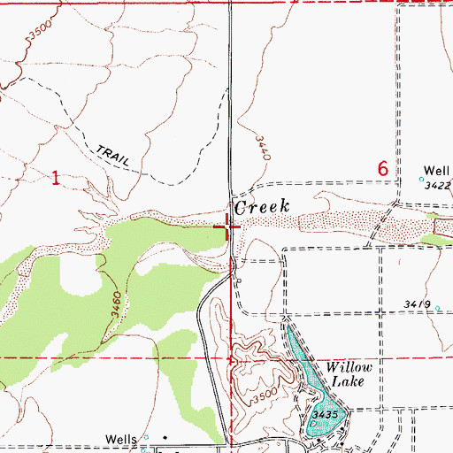 Topographic Map of Pacheco Wash, AZ
