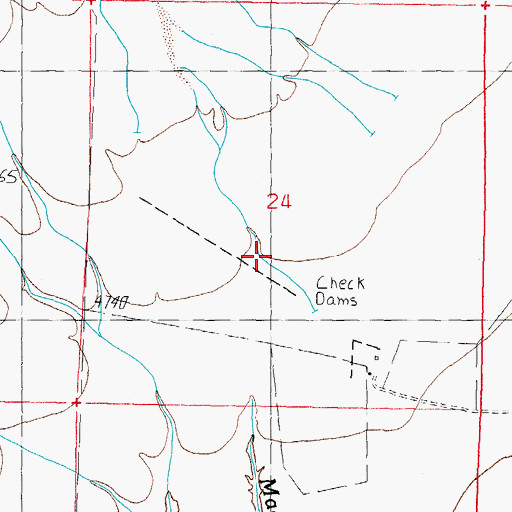 Topographic Map of Macho Canyon, NM