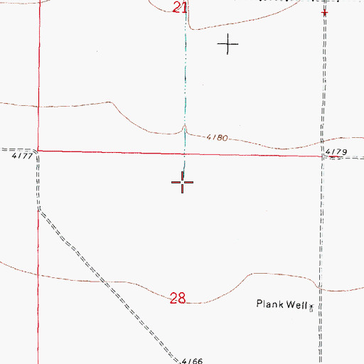 Topographic Map of Macho Creek, NM