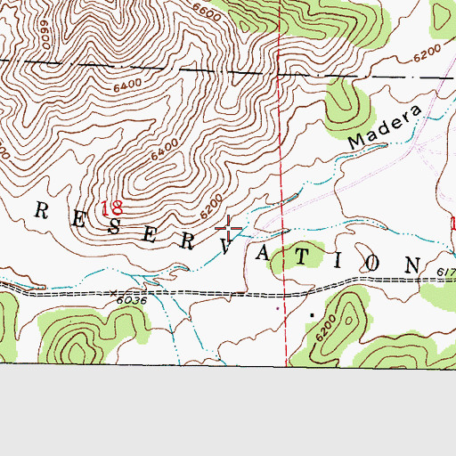 Topographic Map of Madera Canyon, NM