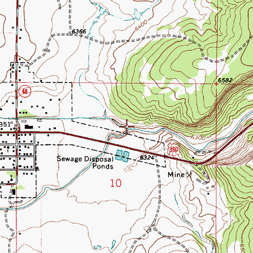 Topographic Map of Magado Creek, NM