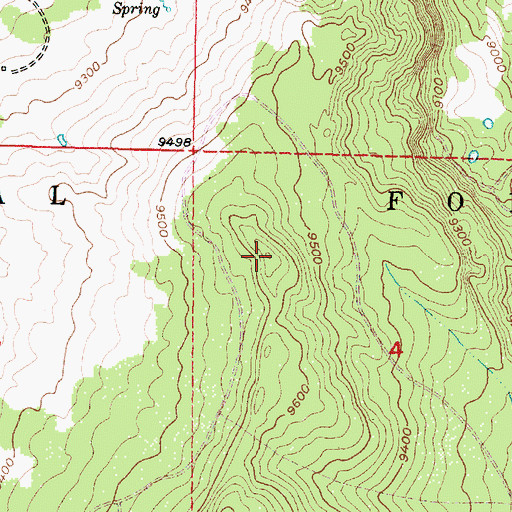 Topographic Map of Mogote Ridge, NM