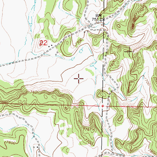 Topographic Map of Mahan Canyon, NM