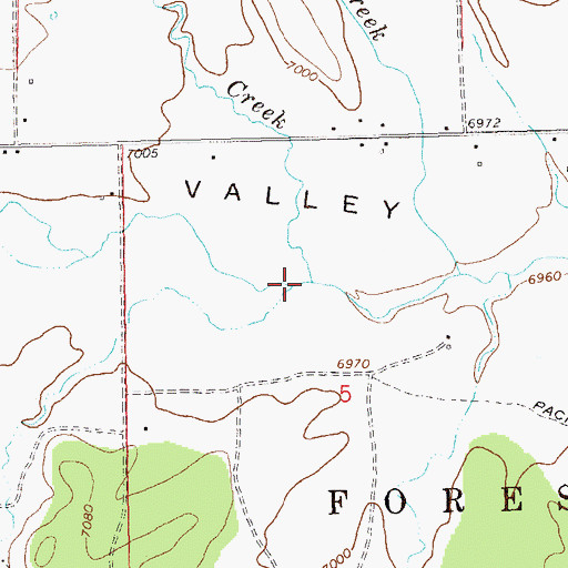 Topographic Map of Mail Hollow, NM