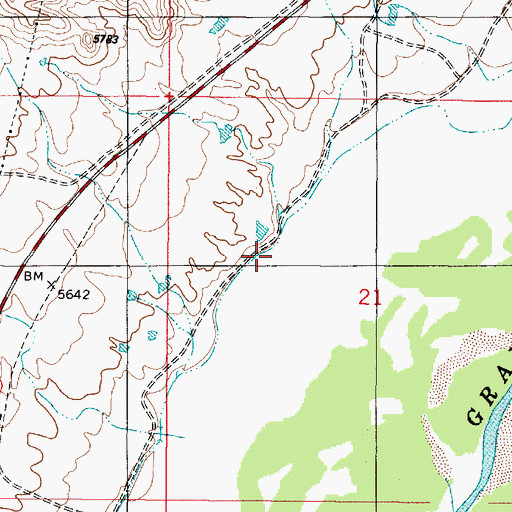 Topographic Map of Main Canal, NM
