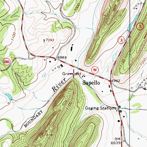 Topographic Map of Manuelitas Creek, NM