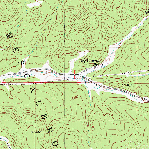 Topographic Map of Mardem Canyon, NM