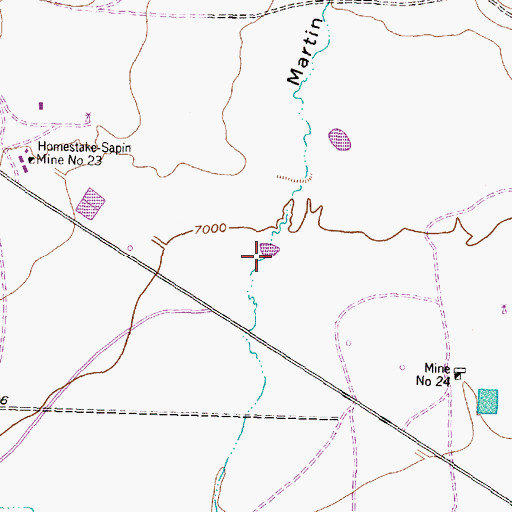 Topographic Map of Martin Draw, NM