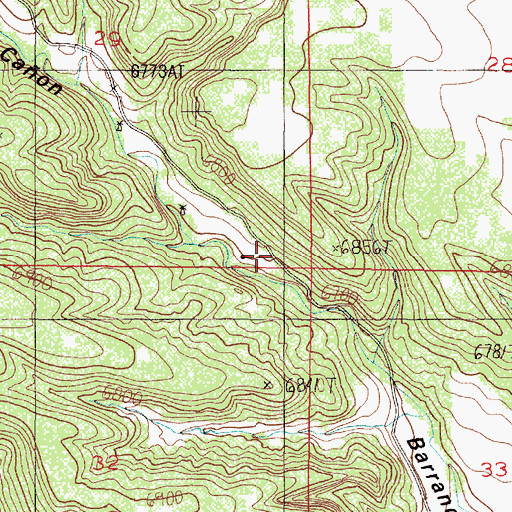 Topographic Map of Martin Place, NM