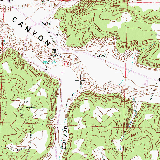 Topographic Map of Martinez Canyon, NM