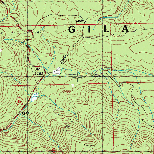 Topographic Map of Masons Mill (historical), NM