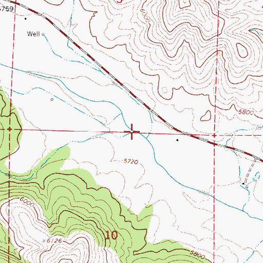 Topographic Map of Mathews Canyon, NM