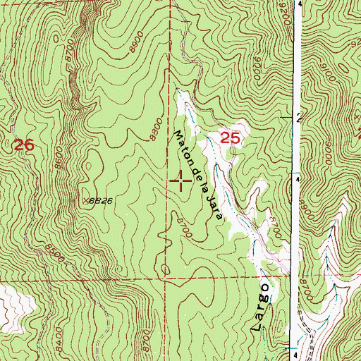 Topographic Map of Maton de la Jara, NM