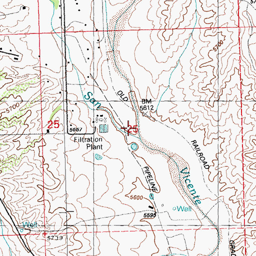 Topographic Map of Maudes Canyon, NM