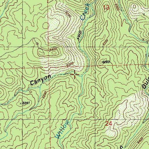 Topographic Map of Maverick Canyon, NM