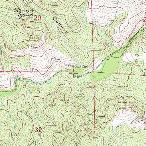 Topographic Map of Maverick Canyon, NM