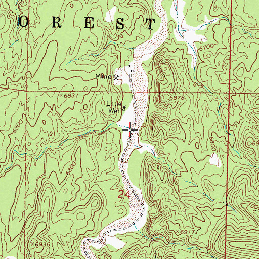 Topographic Map of Maverick Draw, NM