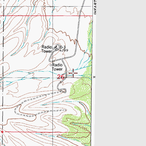 Topographic Map of Mayberry Canyon, NM