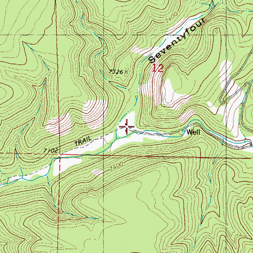 Topographic Map of McCauley Ranch, NM