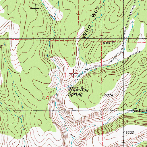 Topographic Map of McCracken Ranch, NM